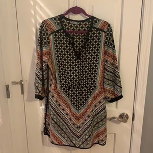 Abbeline Art Deco Print Dress